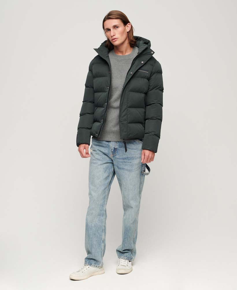 Microfiber Hooded pufferjack