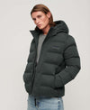 Microfiber Hooded pufferjack