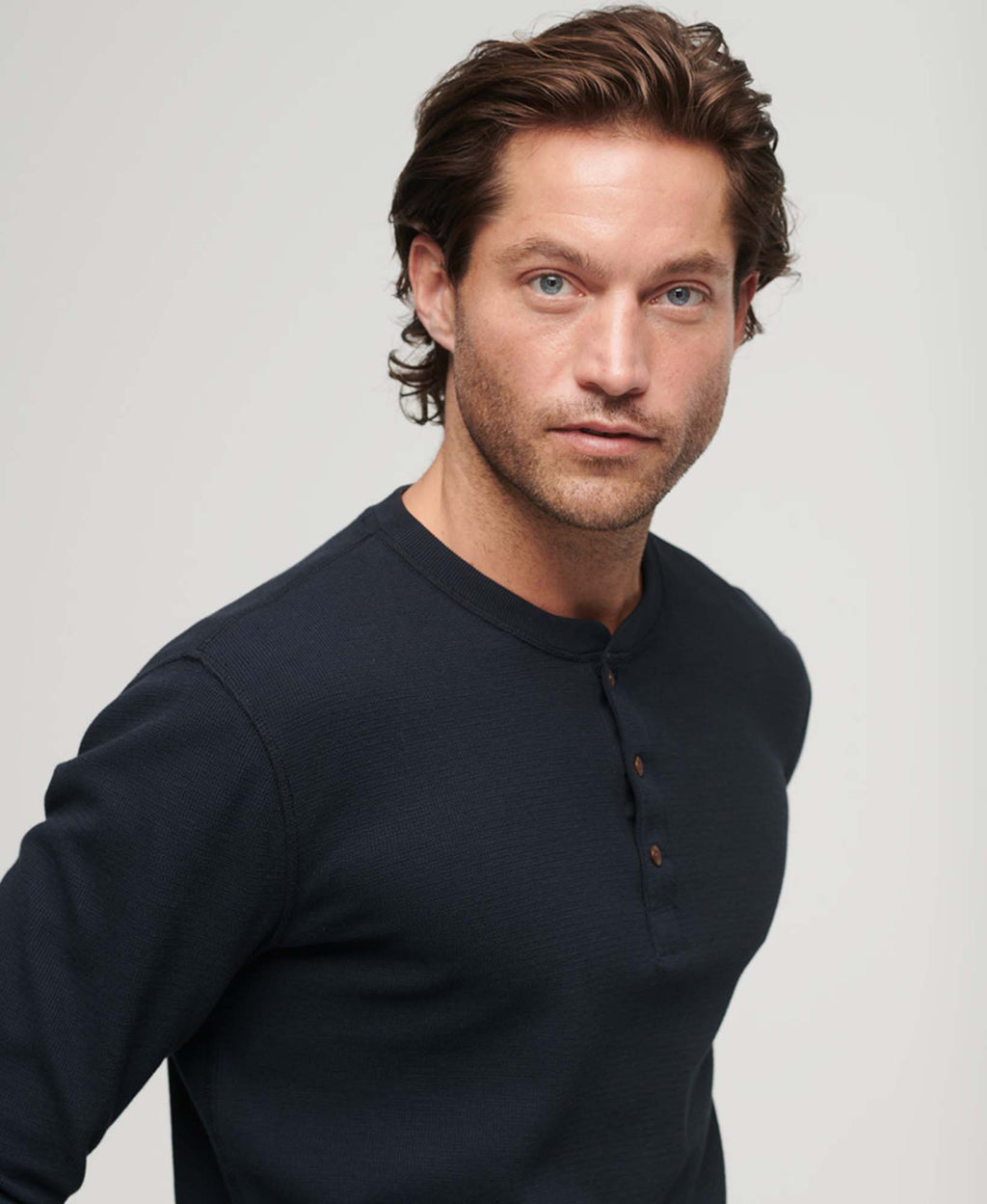 Waffle Henley longsleeve shirt