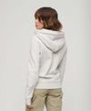 College scripted graphic hoodie
