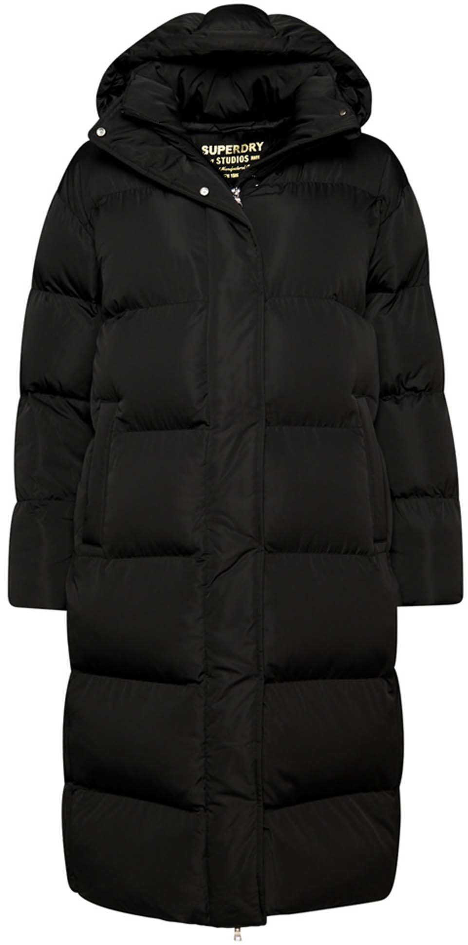 Longline hooded puffer jas