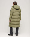 Longline hooded puffer jas