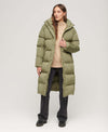 Longline hooded puffer jas