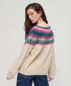Slouchy pattern sweater