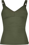 V-neck Padded Tankini top