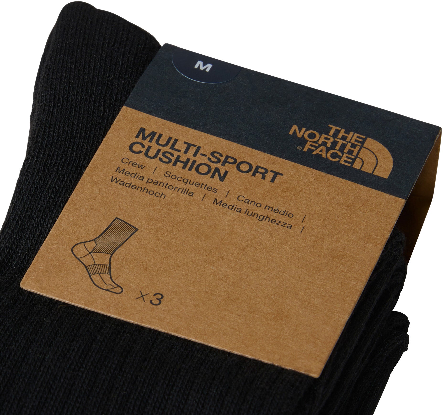 Multi Sport Cush Crew Sock 3-pack sokken